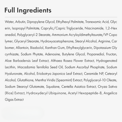 Arbutin Brightening Cream