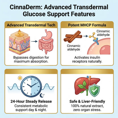 CinnaDerm Glucose Support Patch