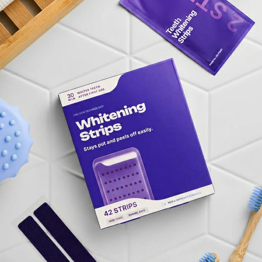 Purple Teeth Whitening Strips